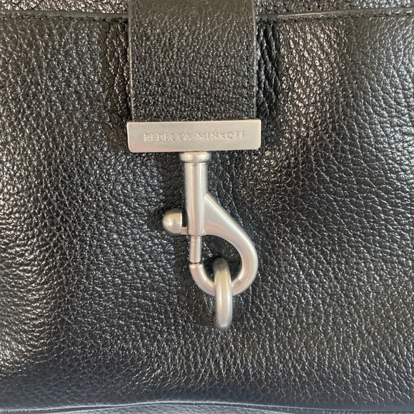 Leather Shoulder Bag with Silver Hardware - Picture 2 of 9